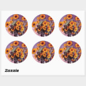 Stickers tournesol Monet (Feuille)