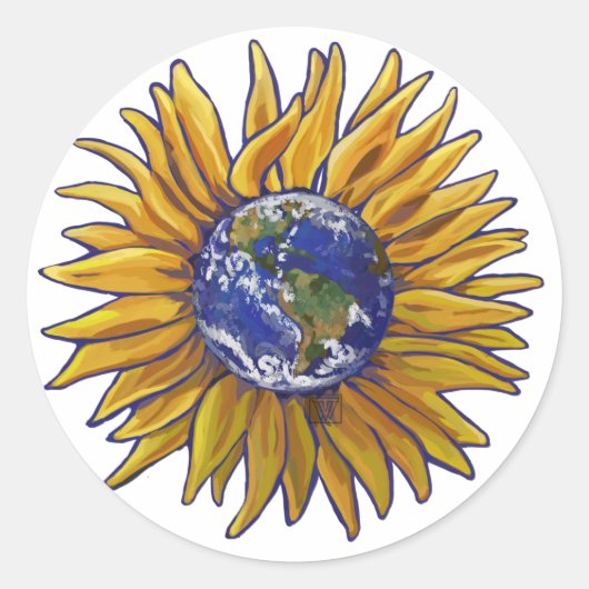 Stickers Tournesol Terre (Devant)