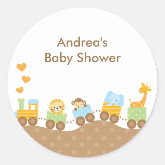 Stickers Train Animaux (Devant)