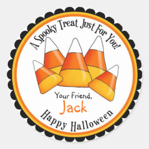 Stickers Treat Halloween Candy Corn
