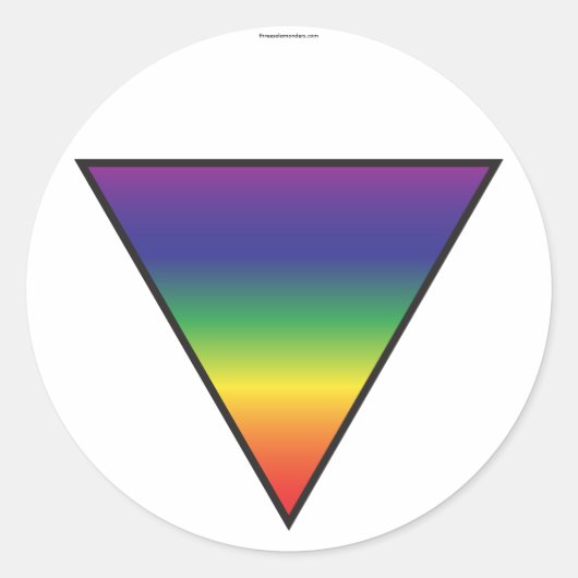Stickers Triangle Arc-en-ciel (Devant)