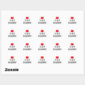 Stickers Triangle Chat Daddy (Feuille)