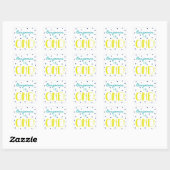 Stickers Triangle Confetti 1er Anniversaire (Feuille)