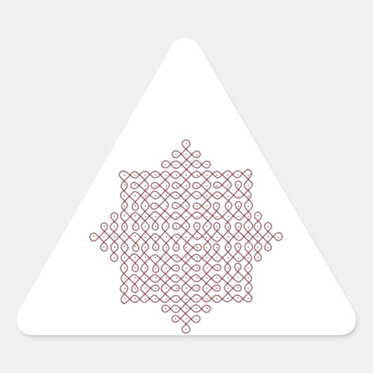 Stickers Triangle-Kolam Art-1 (Devant)