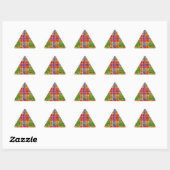 Stickers Triangle MAC RAE TARTAN (Feuille)