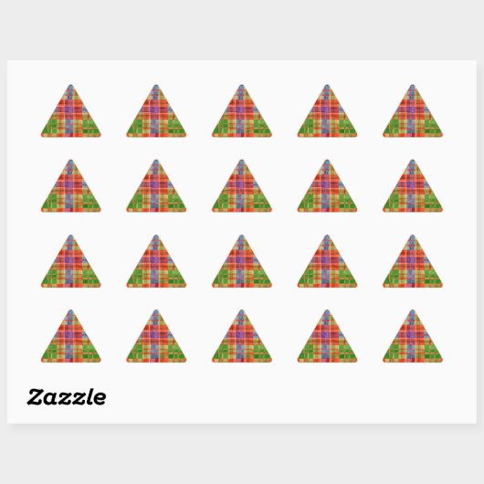 Stickers Triangle MAC RAE TARTAN (Feuille)