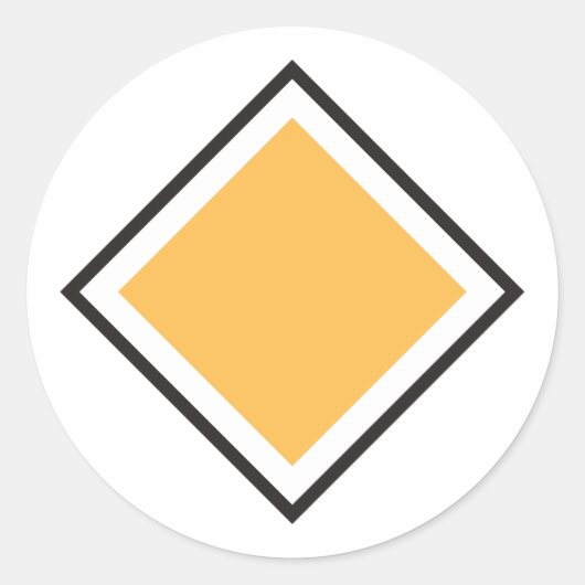 Stickers triangle orange (Devant)