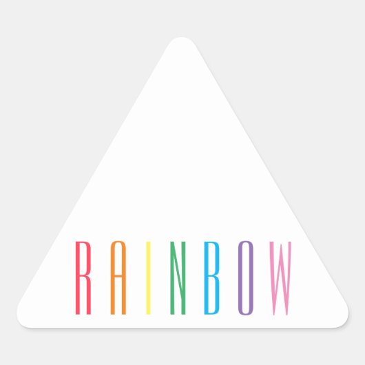 Stickers Triangle RAINBOW (Devant)