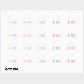 Stickers Triangle RAINBOW (Feuille)