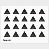 Stickers Triangle RAINBOW LOVE II (Feuille)