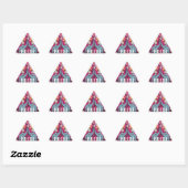 Stickers Triangle Révolution vintage (Feuille)