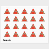 Stickers triangle ROUGE SCOTT TARTAN (Feuille)