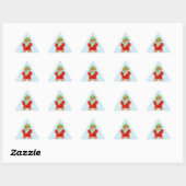 Stickers triangle WOOLIE GINGERBREAD (Feuille)