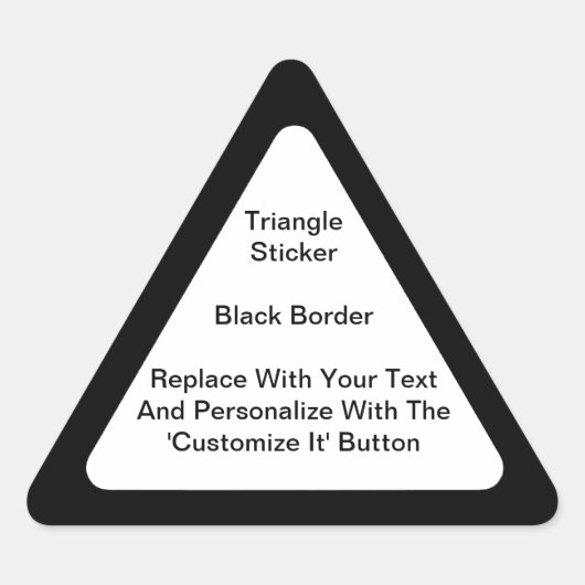 Stickers Triangulaires Avec Une Bordure Noire En F (Devant)