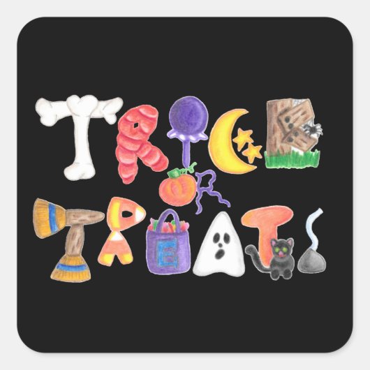 Stickers Trick ou Treat (Devant)