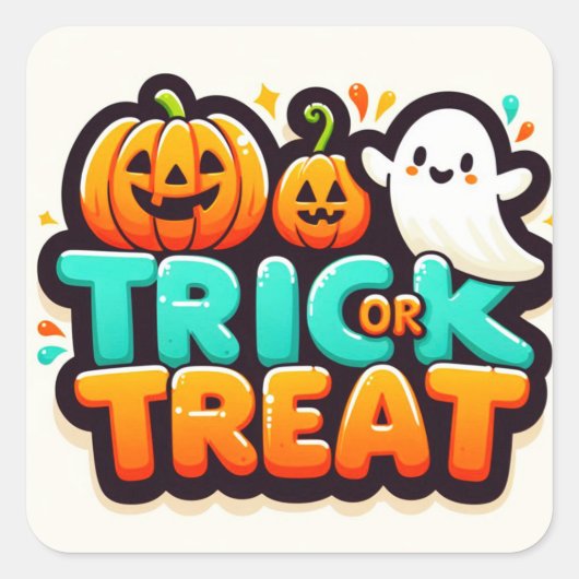 Stickers Trick ou Treat (Devant)