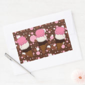 Stickers Trio de glace napolitaine à 1 Rect (Enveloppe)