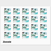 Stickers Tropical Beach Palm Tree (Feuille)