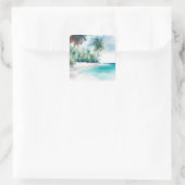 Stickers Tropical Beach Palm Tree (Sac)