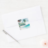 Stickers Tropical Beach Palm Tree (Enveloppe)