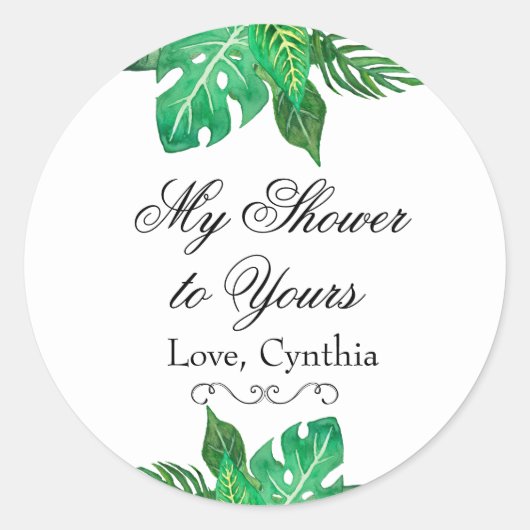 Stickers Tropical Jungle Favoriser (Devant)