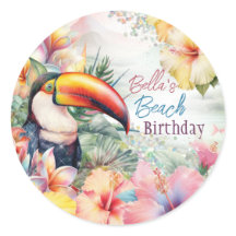 Stickers Tropical Summer Beach Party