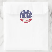 Stickers Trump 2024 Classic Round (Sac)