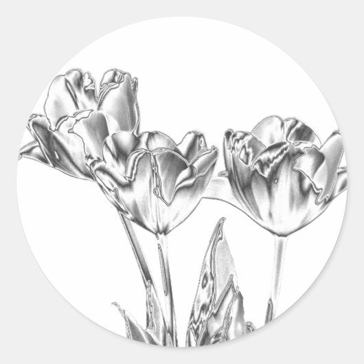 Stickers Tulip Chrome ronds (Devant)