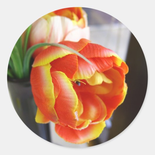 Stickers Tulipe en soie (Devant)