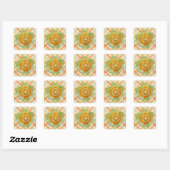 Stickers - Tulipe peuplier Tulipe sur les chèques (Feuille)