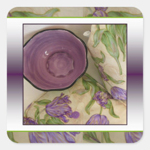 Stickers Tulipe violet de Son Altesse