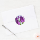 Stickers Tulipes de Pâques pourpres (Enveloppe)
