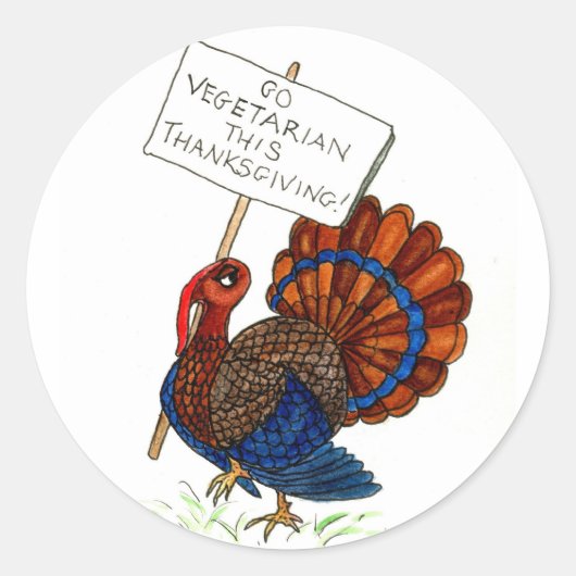 Stickers Turquie de Thanksgiving (Devant)