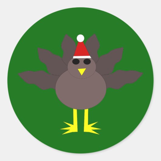 Stickers Turquie Noël mignons (Devant)