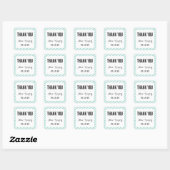 Stickers turquoise Carnival Stripes Merci Favorise (Feuille)