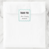 Stickers turquoise Carnival Stripes Merci Favorise (Sac)