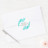 Stickers Turquoise Jolies Florales (Enveloppe)