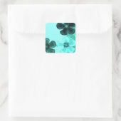 Stickers Turquoises Fleurs vintages (Sac)