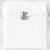 Stickers Tutle de surf mignon (Sac)