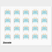 Stickers Twin Blue Crib (Feuille)