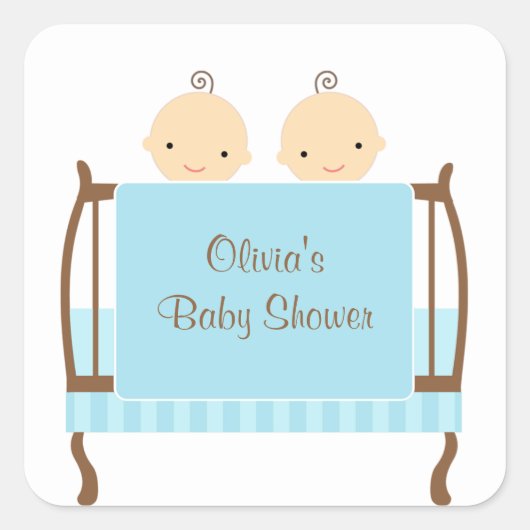 Stickers Twin Blue Crib (Devant)