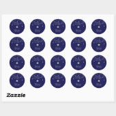 Stickers Twinkle Little Star - Bleu, Argent (Feuille)