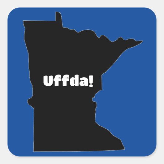 Stickers Uffda de Minnesota personnalisables (Devant)