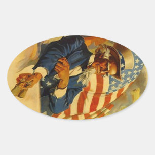 Stickers  Uncle Sam USA Reisbagage