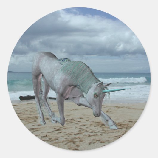 Stickers Unicorn à corne (Devant)