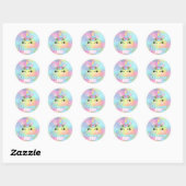 Stickers Unicorn, Unicorn Poop, faveurs du parti (Feuille)