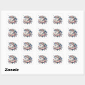 Stickers Unicorne aquarelle (Feuille)