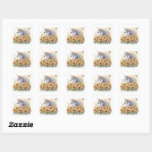 Stickers Unicorne aquarelle (Feuille)