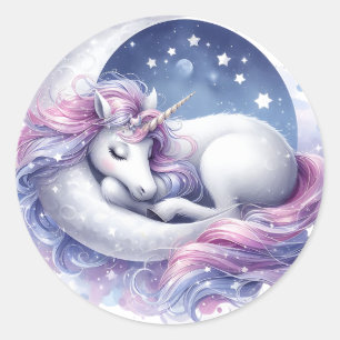 Stickers Unicorne aquarelle
