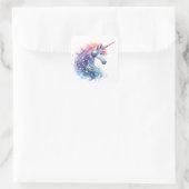 Stickers Unicorne aquarelle (Sac)